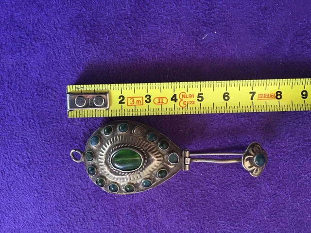 Broche Berbère Ancienne En Argent - Occasion - Pièce Vintage Ethnique