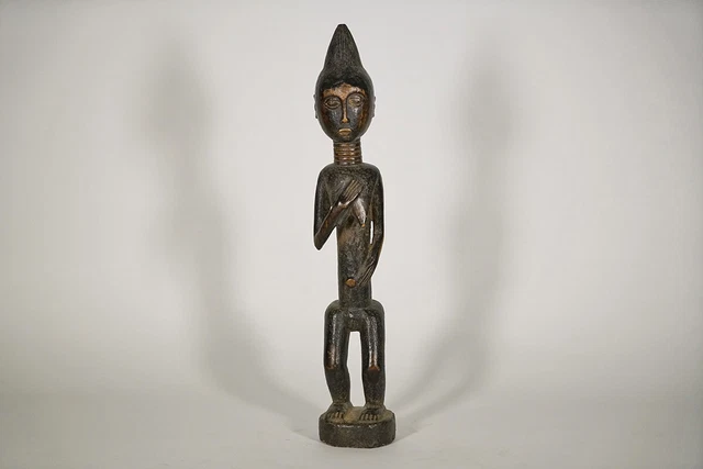Lagoon Female Figure 21" - Ivory Coast - African Art