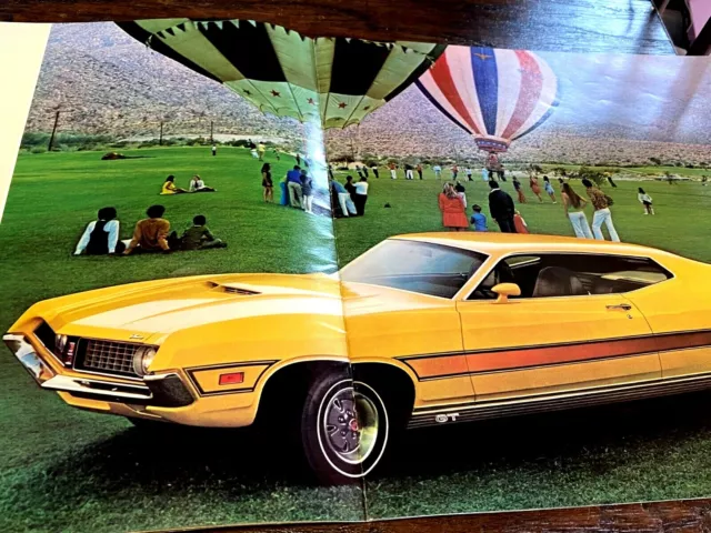 Vintage 1971 FORD TORINO Car Sales Brochure Catalog -  GT Cobra 500 Brougham 3