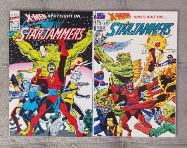 X-Men Spotlight on Starjammers #1-2 (1990) Marvel Comics ✨