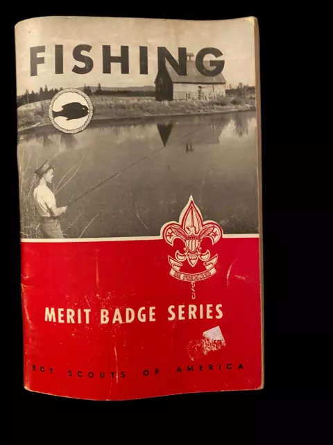 1954 Fishing Merit Badge Series Book Boy Scouts of America BSA
