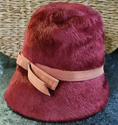 Vintage Borsalino Antica Casa Womens Hat Angora Wool S.Colno S.Marco Venezia