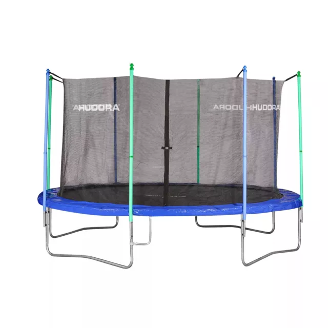 Hudora Fun Trampolin 400cm  blau - gebraucht