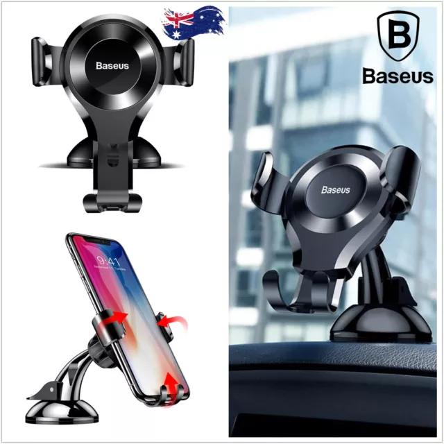 Baseus 360° Car Mobile Cell Phone Gravity Holder Dashboard Suction Mount Stand