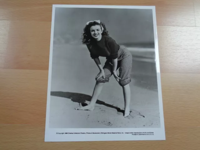 1945 Vintage Originale Marilyn Monroe Photo 25Cmx20Cm Photogrph Andre De Dienes