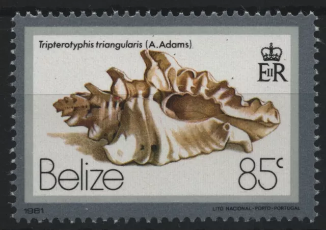 Belize 1981 - Mi-Nr. 466 II ** - MNH - Meeresschnecken / Marine snail