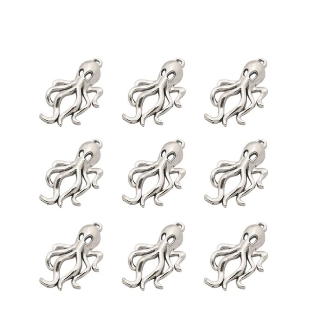 50 stücke Octopus Auto Anhänger Charms DIY Schmuckherstellung Zubehör für 5