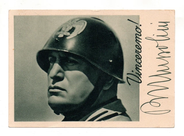 ITALIA - Cartolina Militare - Benito Mussolini - Non Viaggiata- (Rif.MP374)
