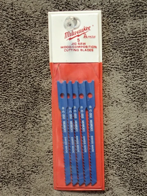 (5-pk) 48-42-0650 Milwaukee 12-T 2-3/4" Carbide Jig Saw Blades, 5/32" (BN121)