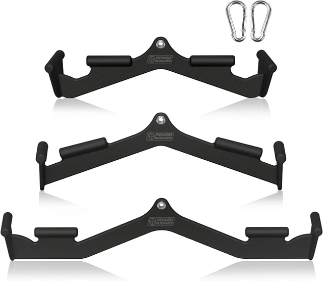 Set Maniglie Per Cavo Gorilla Sports – Barra EZ-Curl, Impugnatura A V E LAT, Carico 200 Kg