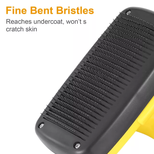 Self Cleaning Slicker Brush Dog Grooming Shedding Tool Pet Hair Grooming Remover 4