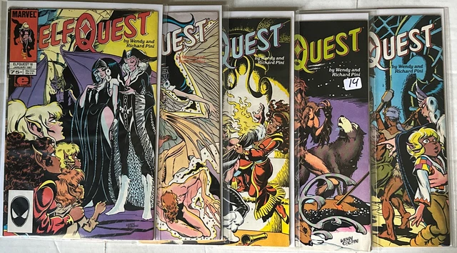 Marvel Comics Elf Quest Comic Book Lot Of 5