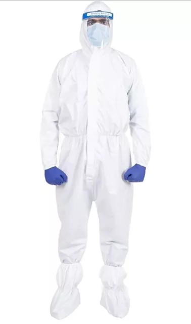 Disposable Isolation Coveralls - L