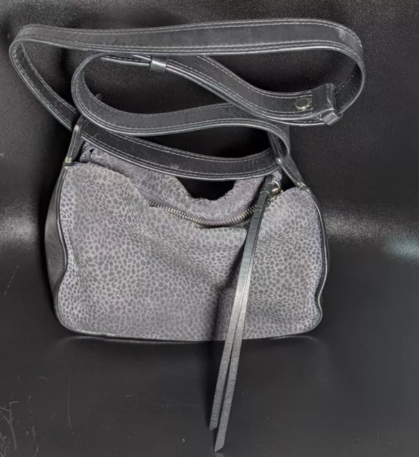 Allsaints mini echo calfskin deals suede & leather hobo