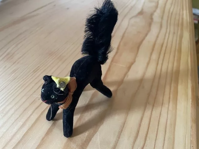 Steiff Katze schwarz - Rarität | 1960er Jahre