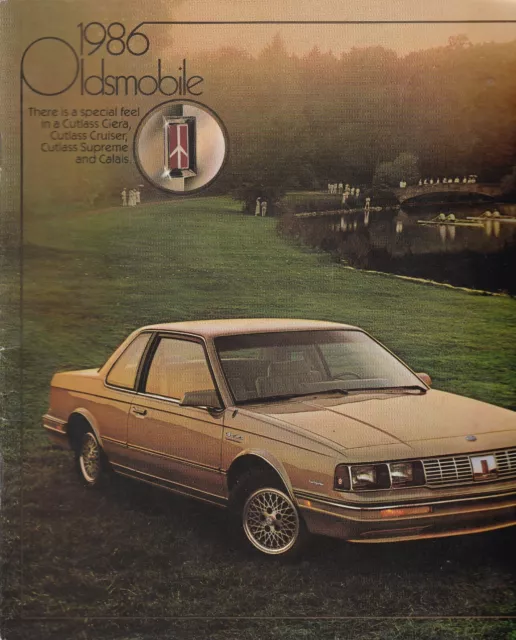 1986 Oldsmobile Cutlass Ciera Cruiser Supreme Calais Car Dealer Sales Brochure C