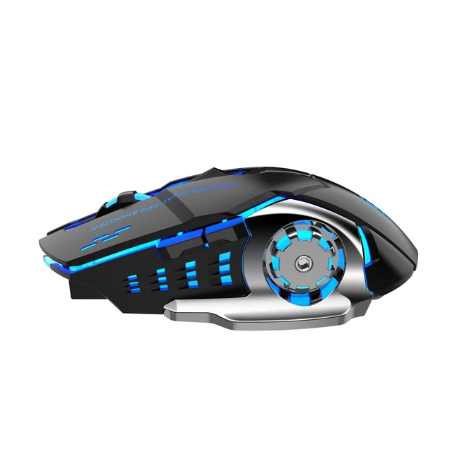 Souris Gaming Sans Fil Saluaqui - Double Connexion 2.4G/5.1, 4 Niveaux DPI, RGB, Batterie 650mAh, 7 Boutons