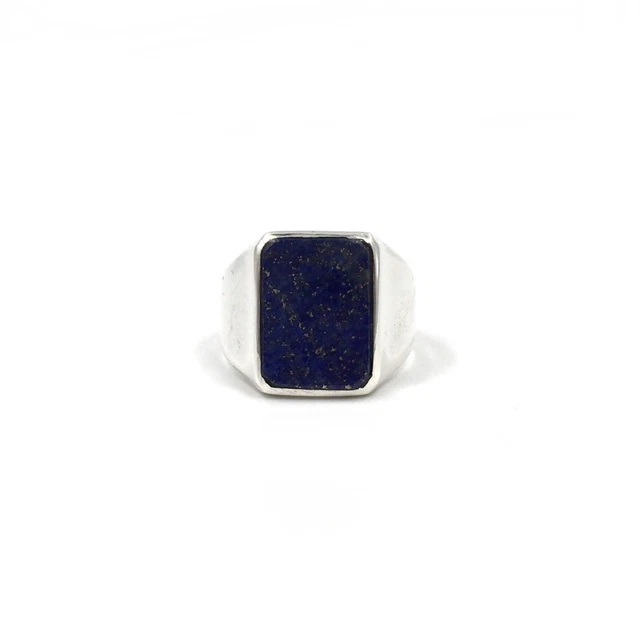 Bague En Malachite Naturelle Ovale, Argent Massif 925, Taille 55, Création Française - Pierre Verte Intense