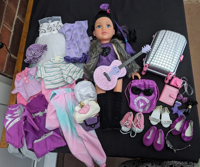 DESIGN A FRIEND Doll Clothes Shoes And Accessories Bundle Black Purple Hair 40.00 PicClick UK
