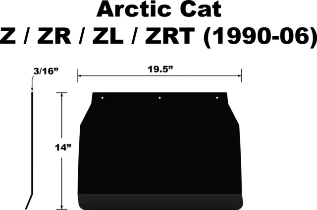 Proven Design Products Snow Flap for 1990-2006 Arctic Cat ZR ZL Z ZRT