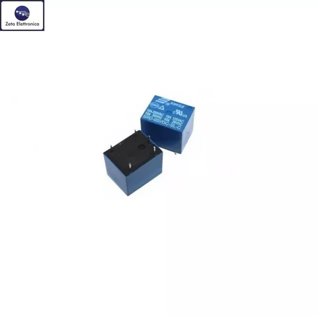 2Pz Rele 5V Dc Relay 220V 250V 10A Ac Per Pcb Circuito Stampato Na Nc 1 Scambio