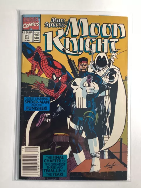 Marc Spector🌙Moon Knight🌙(1989) #21 Nm- 9.2 Moon Knight, Spider-Man & Punisher