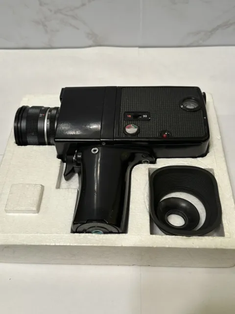 Cámara de película vintage Korvettes 5x zoom automático super 8 modelo sin probar TZ-500