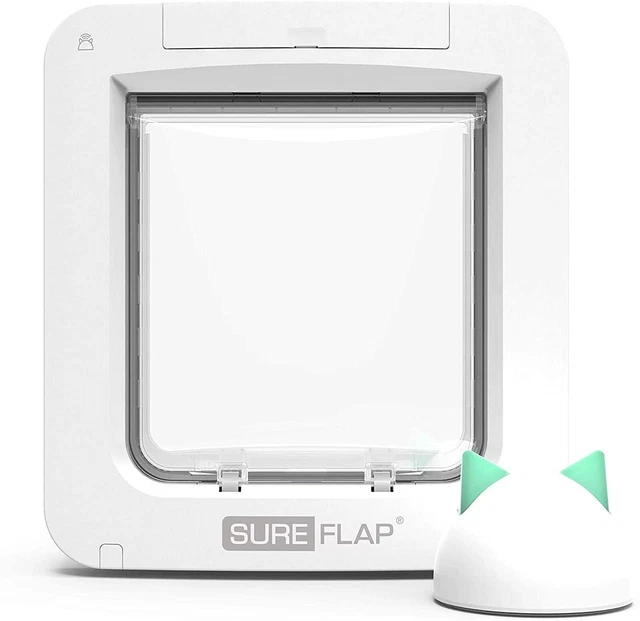 SureFlap Microchip Puerta para Mascotas Gato Flap Connect Plus Hub Blanco