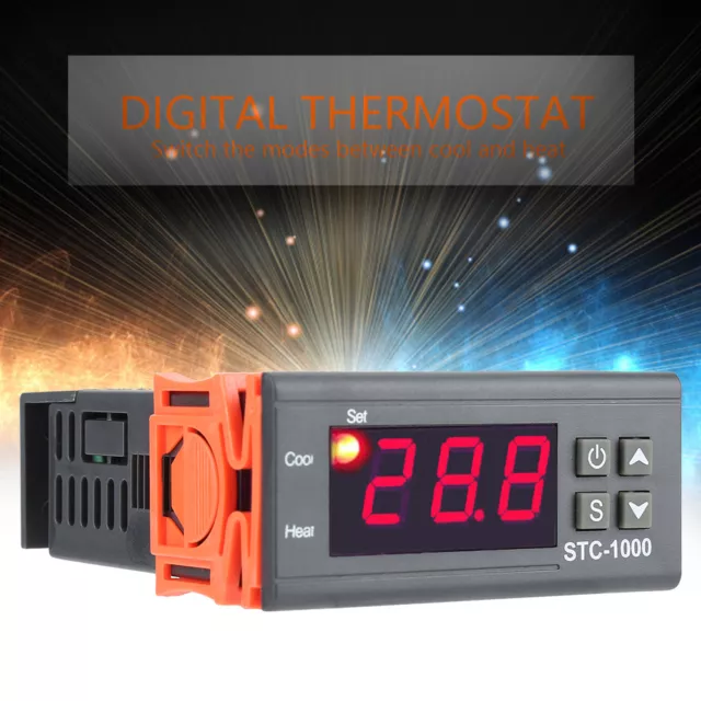 220V numerique Controleur temperature STC-1000 Thermostat Regulateur