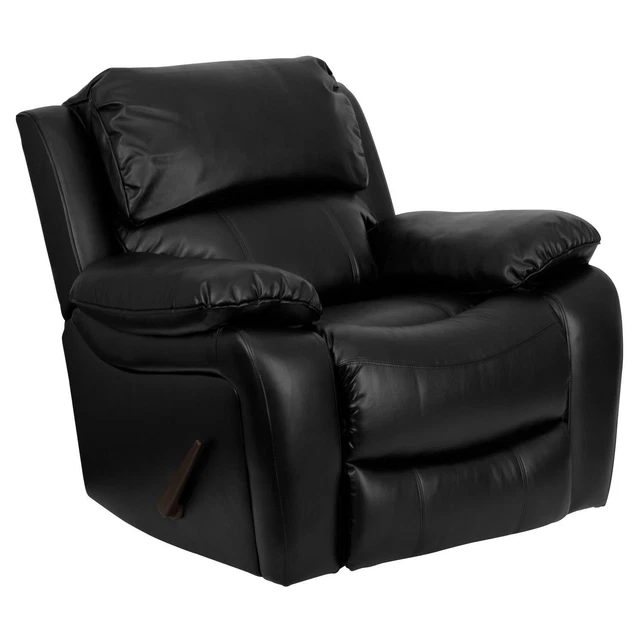 Flash Furniture Black Leather Rocker Recliner
