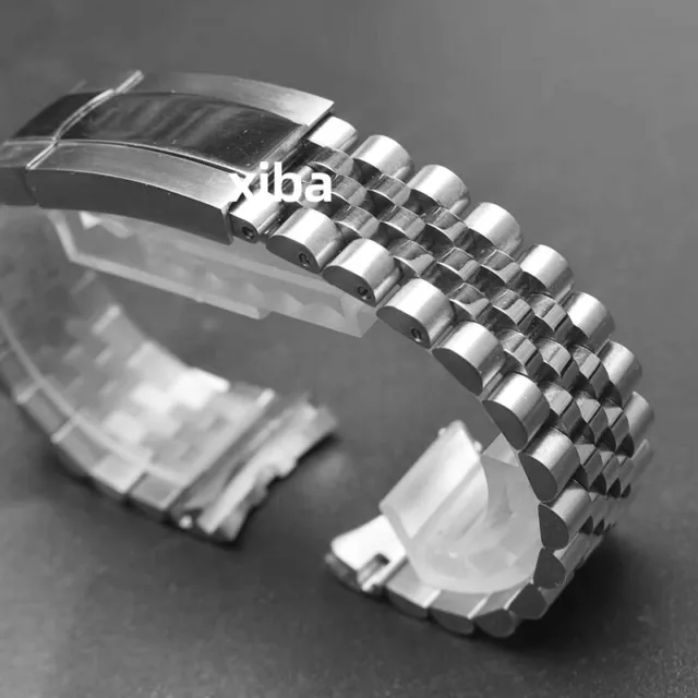 Premium Jubilee Curved End 20mm Watch Bracelet Stainless Steel Watch Strap Band