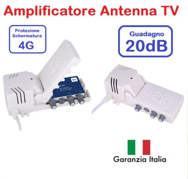 AMPLIFICATORE ANTENNA TV Segnale Tv Digitale Terrestre Di Linea Interno
