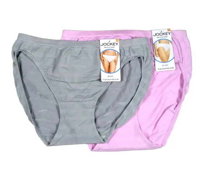 JOCKEY WOMEN'S BIKINI Underwear Panties White Size Large $14.00