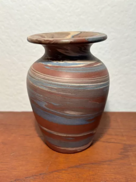 American Art Pottery Niloak Mission Swirl  Vase Arts and Crafts