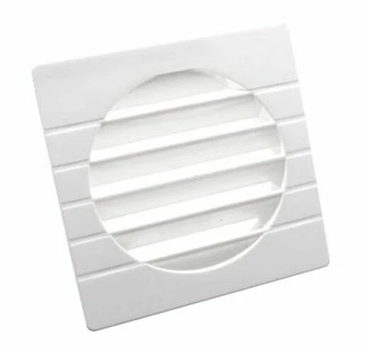 Griglia Ventilazione Alluminio Bianca 15x15cm Con Rete Anti Insetti