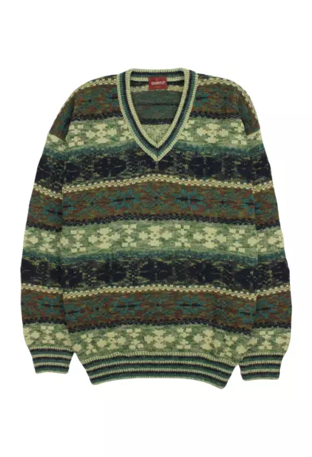 MISSONI Pullover scollo a V fantasia camouflage