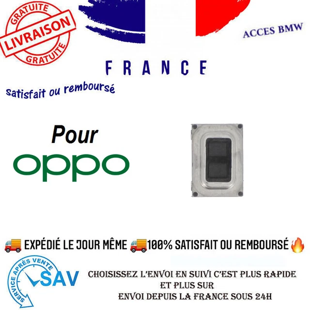 Grille Anti-poussière Pour écouteur Interne Oppo Reno4/Reno5 - Noir - Pièce D'origine
