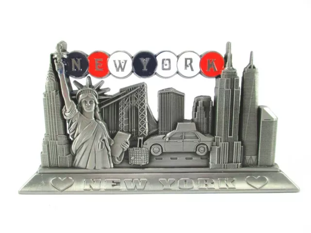 New York Metall Aufsteller Wolkenkratzer Liberty Chrysler Taxi Freedom Tower