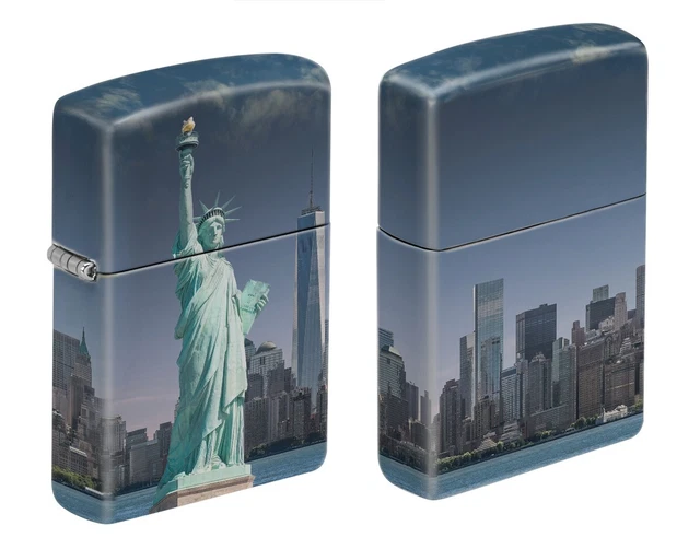 Zippo 8976, Statue of Liberty- New York Skyline 540 Process 4-Sided Lighter