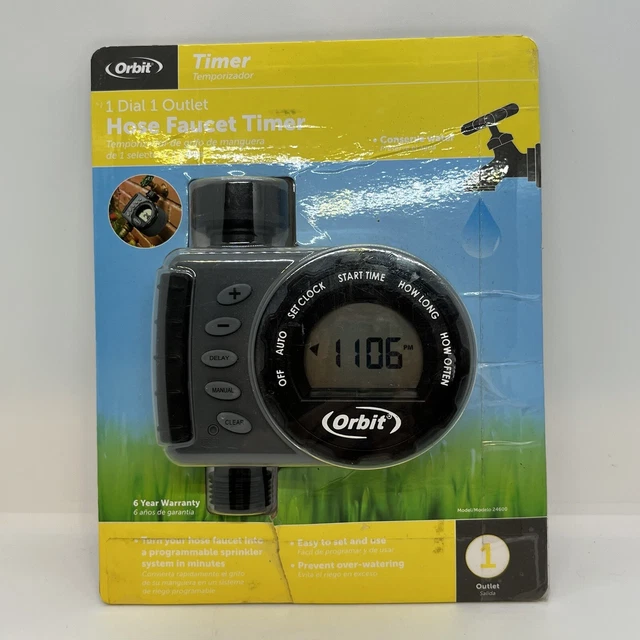 ORBIT CONSERVE DIGITAL Water Timer 1 Outlet NEW Programmable 23.99