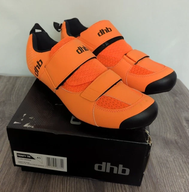 dhb Trinity Tri Schuhe EU45 UK10 Fluro orange