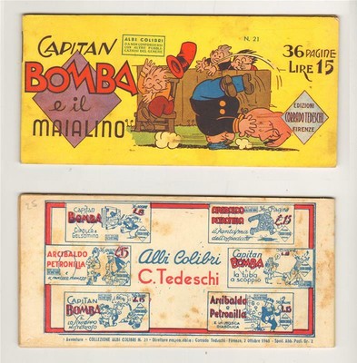 TEDESCHI  ALBI NUOVE AVVENTURE 21 del 1948 da Edicola C ALBI COLIBRI' nr 