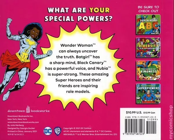 DC Super Heroes My First Book of Girl Power HC Board Book #1-1ST VF 2021 2