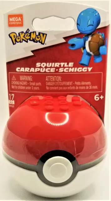 Pokemon Mega Construx 2022 Evergreen Pokeball - Squirtle