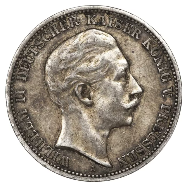 Allemagne Prusse 3 Mark Guillaume II 1909 argent Berlin pièce monnaie allemande