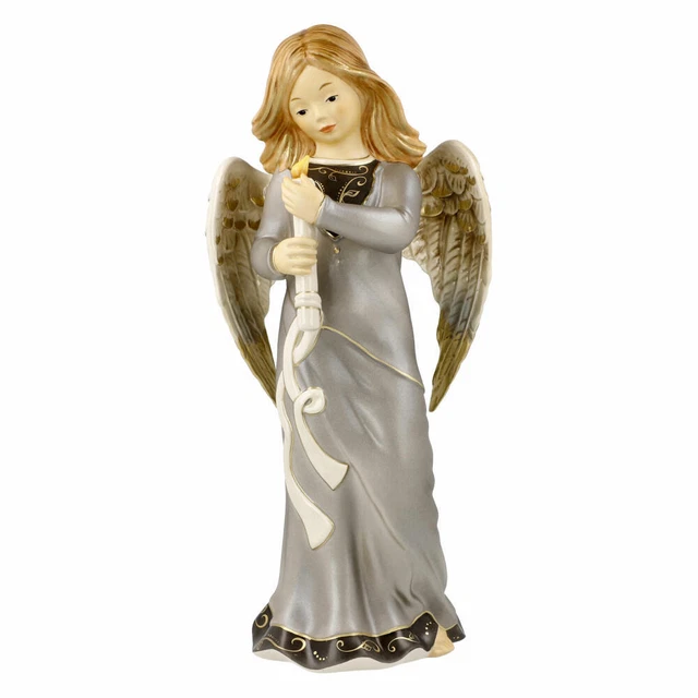 Figurine Décorative Goebel "Ange Gracieux Ami Des Cygnes" - Faïence Bordeaux - Neuf