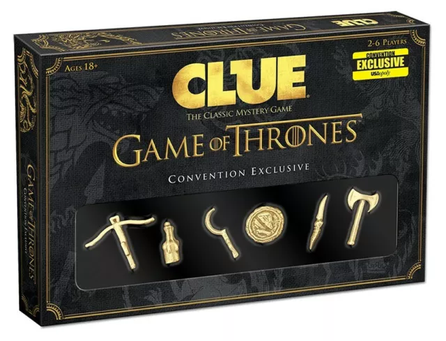 Game of Thrones Clue 2016 Comic Con Convention Exclusive Limited Expansion  MINT