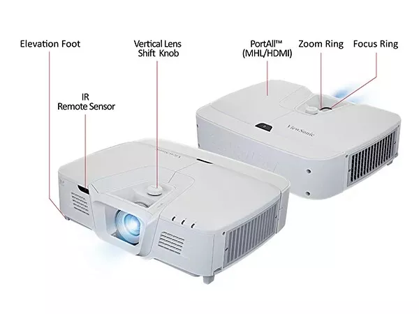 ViewSonic Pro8800WUL WUXGA 5200 Lumens Installation 3D Projector / 15 Lamp Hours 2