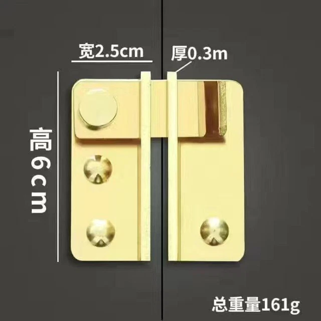 90 180 Degree Brass Toggle Latch Sliding Barn Door Lock Cabinet Window Lock Plug