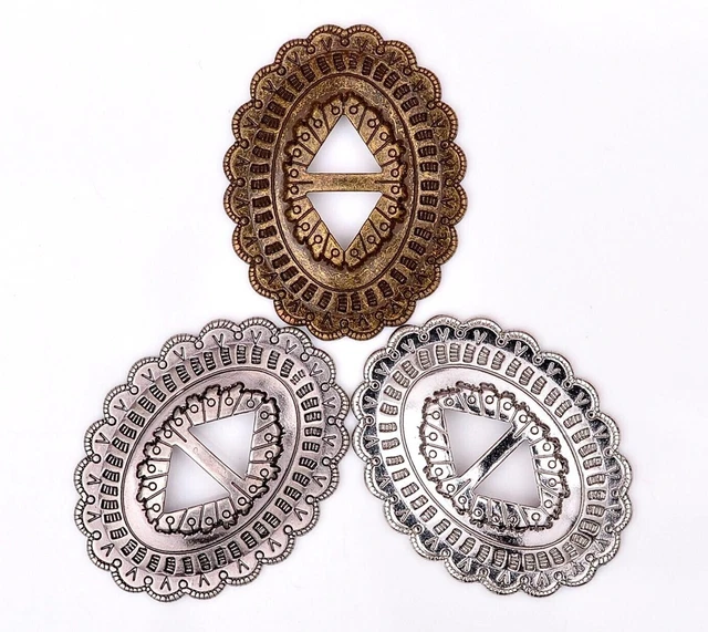 Metall Legierung Concho 5pcs Blumen Form Western Cowboy Design für Lederhandwerk
